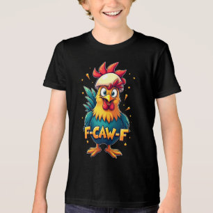 Camiseta Frango Engraçado Galo F-CAW-F Homens Mulheres Meme