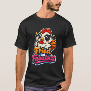 Camiseta Frango Engraçado Mas Fabuloso Garota Camponesa Sas