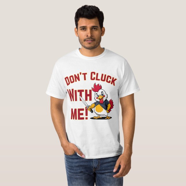 Camiseta Frango Engraçado - Não se meta comigo (Frente Completa)
