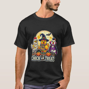 Camiseta Frango Engraçado ou Abóbora de Halloween para Agri