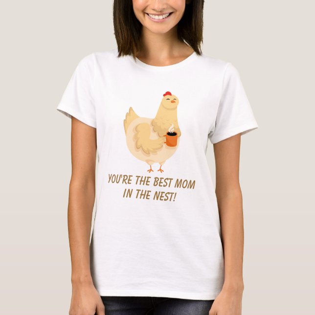 Camiseta Frango Engraçado Quando Mãe Fazenda Humor Mãe (Frente)