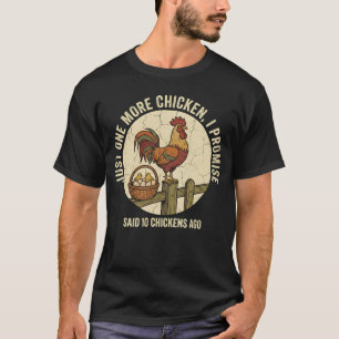 Camiseta Frango Engraçado Só Mais Um Antigo Fazendeiro