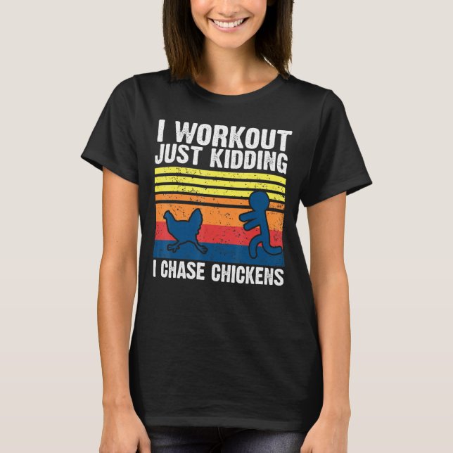 Camiseta Frango Eu Faço Besteira Só Eu Persigo Galinhas (Frente)