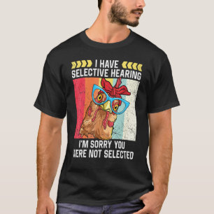 Camiseta Frango Eu Tenho Audição Seletiva Vida de Fazendeir