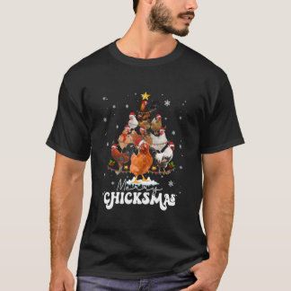 Camiseta Frango Feliz Natalzinho Papai Noel