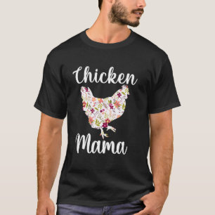 Camiseta Frango Floral Mamãe Dia das Mães Meninas M
