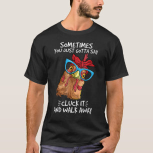Camiseta Frango Fofo Às Vezes Você Só Precisa Dizer Cacarej