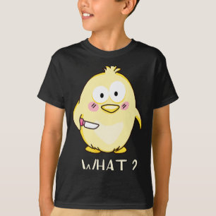 Camiseta Frango Fofo Com Faca - Humor Adulto Eu Amo Frango