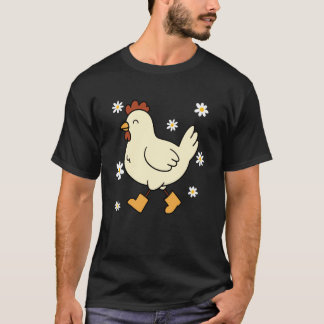 Camiseta Frango Fofo de Botas de Chuva