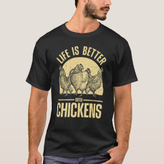 Camiseta Frango Fofo Para Homens Mulheres Fazendeiro de Fra