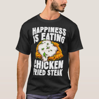 Camiseta Frango Fried Steak Comida conforto de bife Engraça
