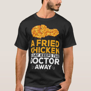 Camiseta Frango Frito Crocante Engraçado Foodaholic Estilo