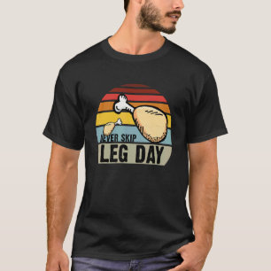 Camiseta Frango Frito da Perna Nunca Pule o Dia da Perna Fo