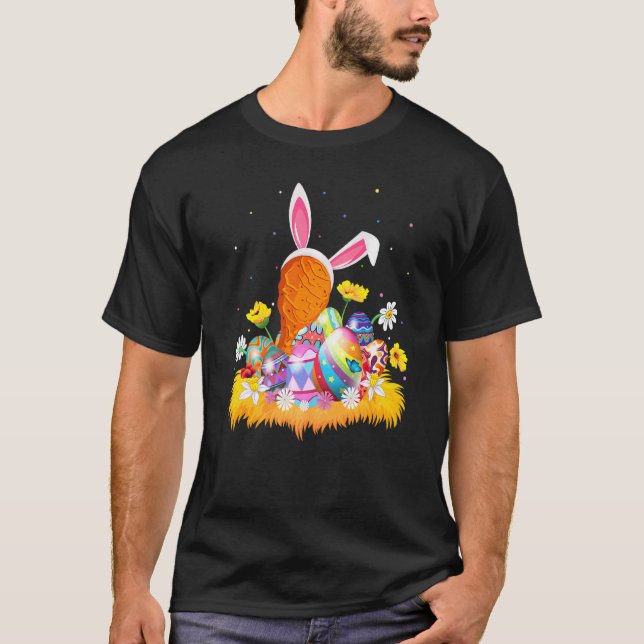 Camiseta Frango Frito de Ovo de Páscoa Domingo de Páscoa (Frente)
