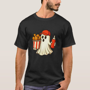 Camiseta Frango Frito Halloween Fantasma Foodie Halloween D