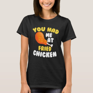 Camiseta Frango Frito Legal Você Me Conquistou Com Frango