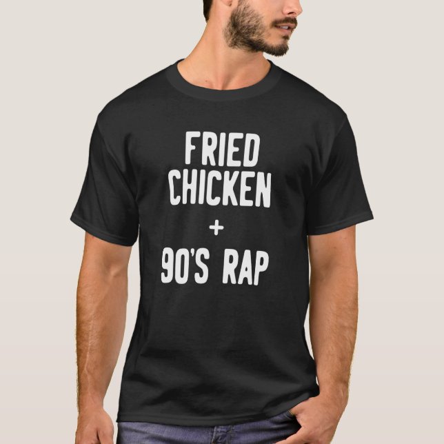 Camiseta Frango Frito + Rap dos Anos 90 (Frente)