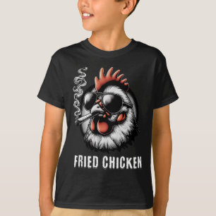 Camiseta Frango Frito Sungles Fumando Maconha Engraçada