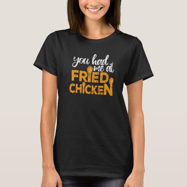 Camiseta Frango Frito Você Me Conquistou Com Frango Frito (Frente)