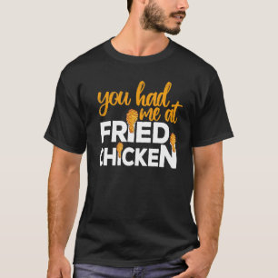 Camiseta Frango Frito Você Me Conquistou Com Frango Frito
