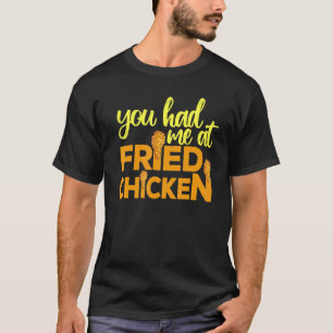 Camiseta Frango Frito Você Me Conquistou Com Frango Frito