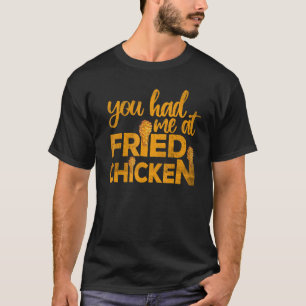 Camiseta Frango Frito Você Me Conquistou Com Frango Frito