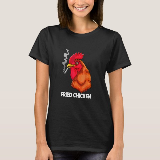 Camiseta Frango Fumante Frito Ative o Seu Modo de Humor (Frente)