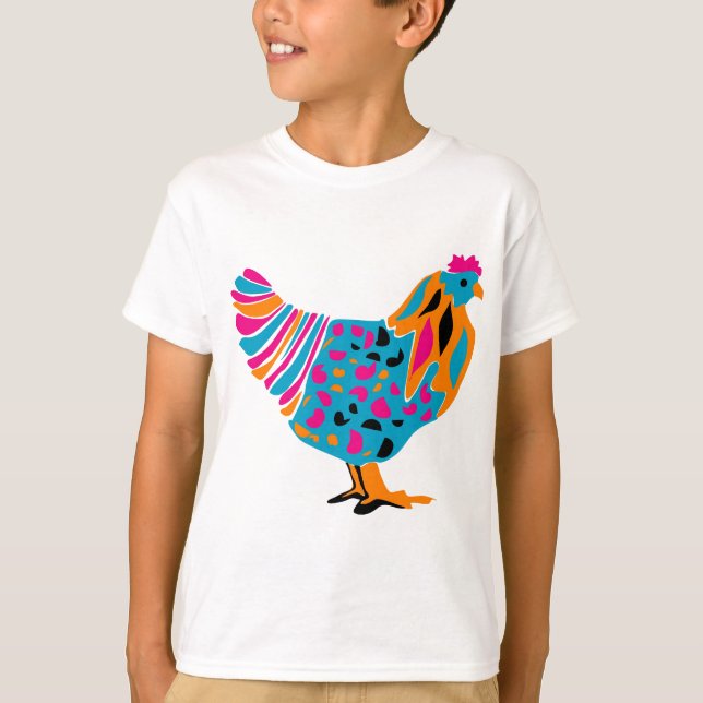 Camiseta Frango Funky Bright (Frente)