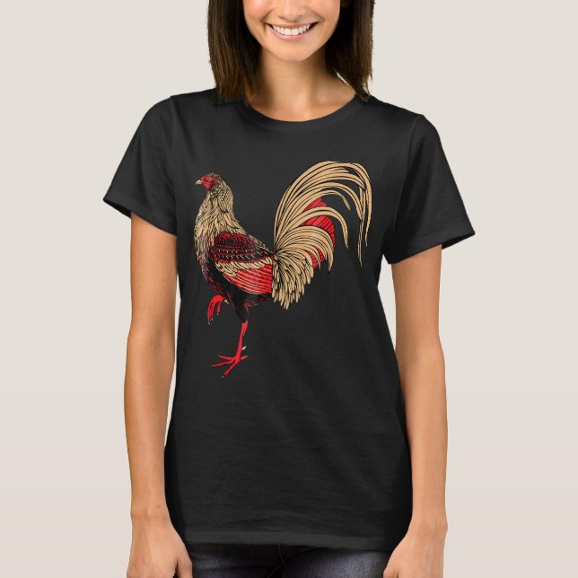 Camiseta Frango Galo Vermelho (Frente)
