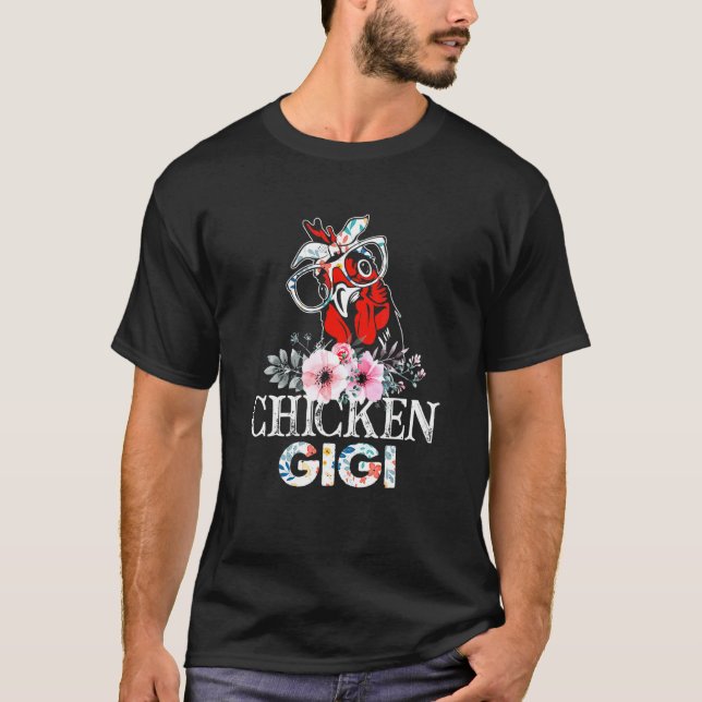 Camiseta Frango Gigi Floral (Frente)