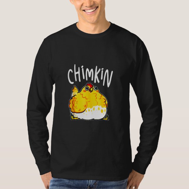 Camiseta Frango Gordo Chimkin Funny Chicken Derpy Fat Chick (Frente)