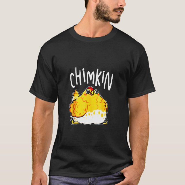 Camiseta Frango Gordo Chimkin Funny Chicken Derpy Fat Chick (Frente)