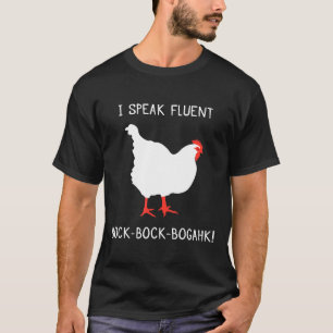 Camiseta Frango Humor Frase I Fala Fluent Bock Boga