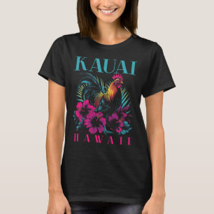 Camiseta Frango Kauai Havaí Flores de Hibisco Havaiano Vinh