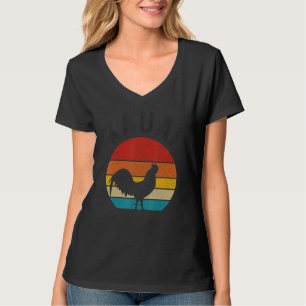 Camiseta Frango Kauai Havaí Lembrança Vintage Ilhas Havaian