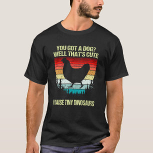 Camiseta Frango Legal Para Fazendeiro Eu Crio Dinossauros M