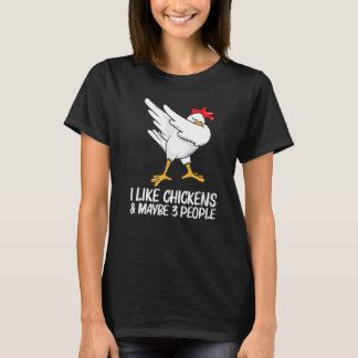Camiseta Frango Legal Para Homens Mulheres Dabbing Aves Dom