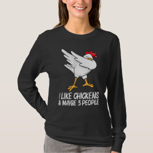 Camiseta Frango Legal Para Homens Mulheres Dabbing Aves Dom
