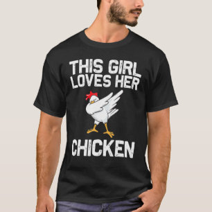 Camiseta Frango Legal Para Meninas Kid Dabbing Ave Doméstic