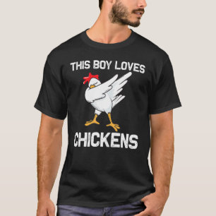 Camiseta Frango Legal Para Meninos Crianças Dabbing Ave Dom