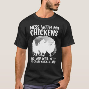 Camiseta Frango Legal Para Mulheres Meninas Mãe Frango Faze