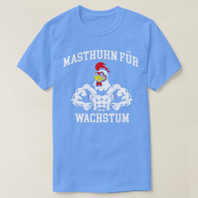 Camiseta Frango mastro para Malhação de crescimento e tecid (Frente do Design)