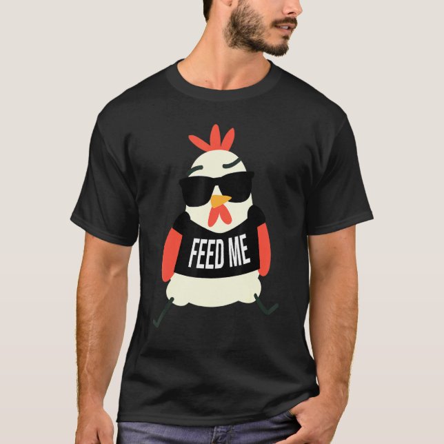 Camiseta Frango Me Alimente (Frente)