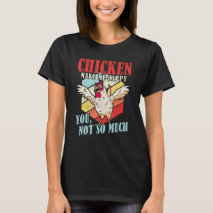 Camiseta Frango Me Faz Feliz Você Não Tanto Frango Paja