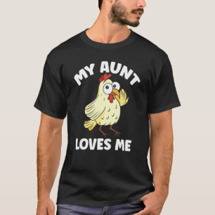 Camiseta Frango Minha Tia Me Ama pelo Sobrinho e Sobrin