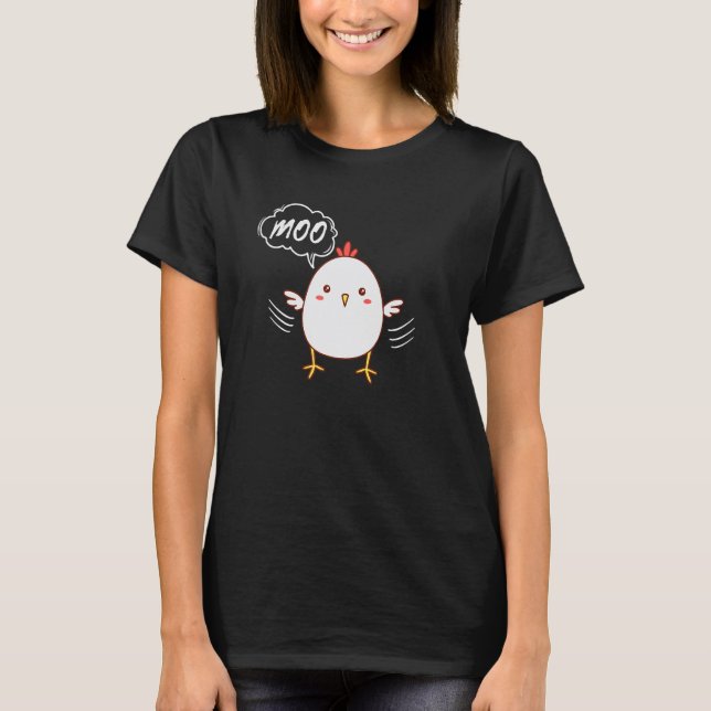 Camiseta Frango MOO  Vaca Frango (Frente)