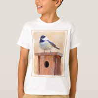 Frango no Birdhouse Painting Arte Original de Páss