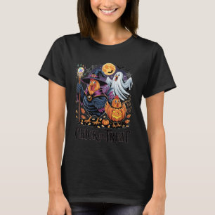 Camiseta Frango ou Guloseima Fantasia Divertida de Hallowee