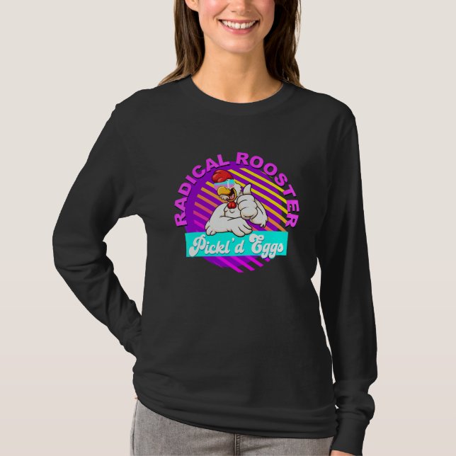 Camiseta Frango Ovos em Conserva Radical Rooster Citação (Frente)