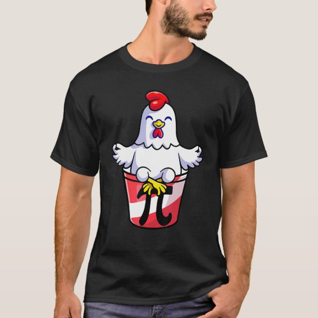 Camiseta Frango Panela Dia do Pi Matemática Para Professor  (Frente)